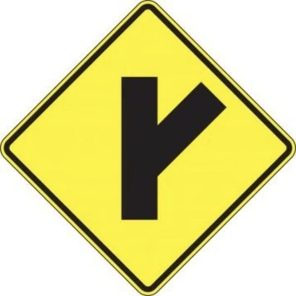 Accuform INTERSECTION WARNING SIGN RIGHT SIDE FRW634HP - main